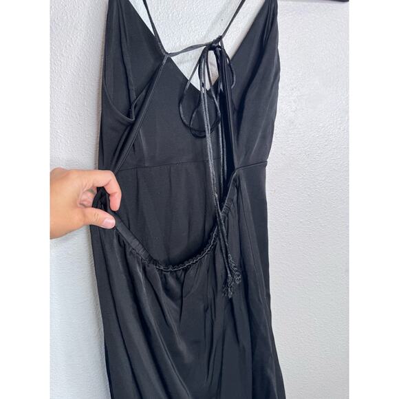 Aritzia Wilfred Free Rieke Strappy Back Little Black Dress Small - Picture 5 of 8